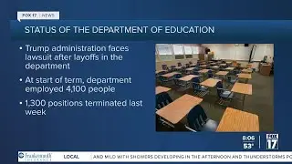 Michigan teacher union protests cuts
