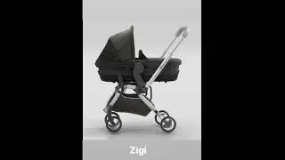 Прогулочная коляска Mima Zigi и люлька