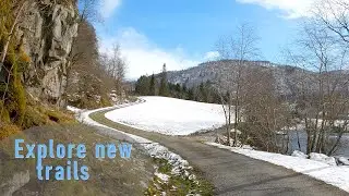 Virtual Run | Amazing Winter Nature Scenery | Snow Trails | Treadmill Workout | Treadmill Walk