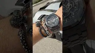 Audemars Piguet Royal Oak Openworked in black ceramic & StingHD bracelet combination ⚙️✔️ #Watch