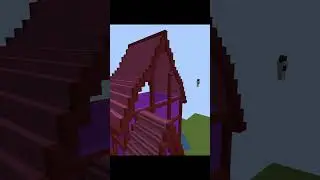Building in Minecraft with Purple Blocks!  #minecraft