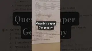 class 10th question paper Geography First Term exam