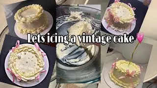 Viral vintage cake 💜