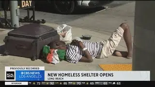 A new homeless shelter opens in Long Beach