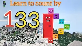 Learn to count by 133 with Noah, Minecraft Number blocks, kids learning songs