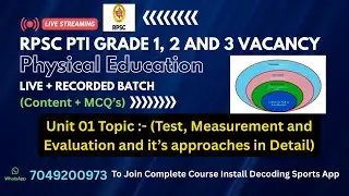 Raj PTI Bharti 2026 | Test, Measurement & Evaluation in Detail | Types Explained | RPSC PTI