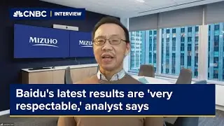 Baidu's latest results are 'very respectable,' analyst says