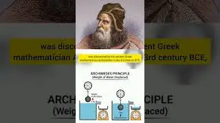 Archimedes' Eureka Moment! #physics #science #stem #didyouknowfacts #education #knowledge #facts