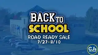 Big savings on top tier brands during our Road Ready Sale!