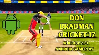 Winlator Glibc 7.1.3 Don Bradman Cricket 14 Gameplay Test | Snapdragon 865 | #dbc14 #gaming #viral 