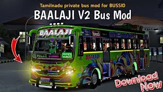 Baalaji V2 private bus mod released download now || TN private bus mod for BUSSID