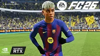 Геймплей EA Sports FC 26 для ПК | Барселона против Боруссии Дортмунд
