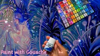 ⌦ Gouache ✩ Masking fluid ✧ Lemon Boy