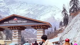 Vlog 5. Manali atal tunnel crossing tracking ice mountains #manali #youtubevideo #travel 