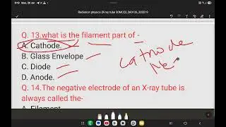 Radiation physics (X-tube 30MCQ)