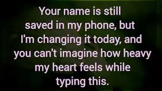 DM TO DF.  🫂 Your name is still saved in my phone, but I'm changing it today,