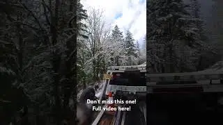 GMC Canyon on the edge! 6 #towing #winch #snow #vehiclerecovery #video #viralshort #offroad