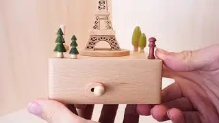 Paris Eiffel Tower Music Box Unboxing with Moving Car (Melody: 