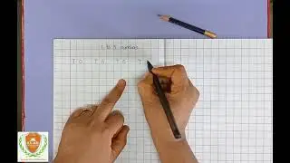 Write 1 to 5 numbers in Maths notebook