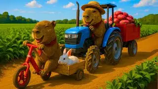 Mama Capy gets hurt while harvesting cabbages.