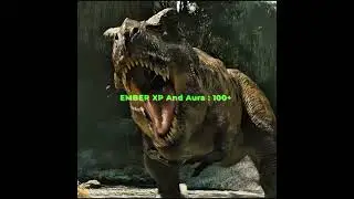 REXY VS EMBER  which farms more aura ? 🔥 #jurassicworld #edit
