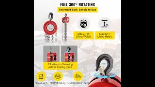 Vevor 3 Ton chain hoist unboxing & testing