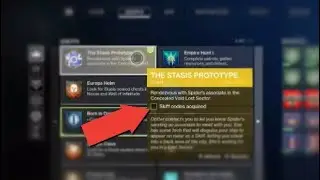 Skiff Codes Aquired | The Stasis prototype | Destiny 2 Beyond Light