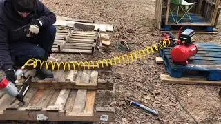 Shooting house build, step by step made from free pallets and lumber.