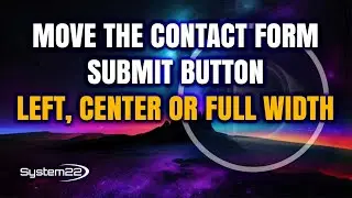 Divi Theme Move The Contact Form Submit Button To Left, Center Or Full Width