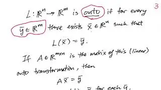 One to One & Onto Linear Transformations