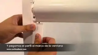 Como montar un estor enrollable Corti  Glass