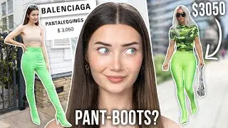 I WORE 'BALENCIAGA' PANT-BOOTS FOR A DAY!