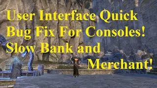 ESO Quick Bug Fix for Consoles! Reload User Interface Command! Slow Banker and Merchant Fix!