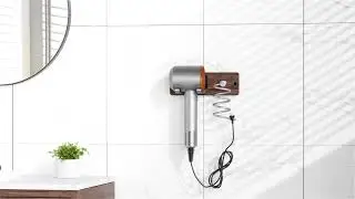 [Tindbea] Tindbea Hair Dryer Holder Curling Iron Holder With Walnut!!!
