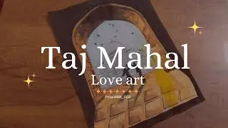 Taj Mahal with Couple 🤍❤️ | Aesthetic Painting