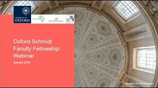 Schmidt Faculty Fellowship Webinar 26th January 2026