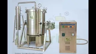 Small distillation unit with boiler installation and demo tour