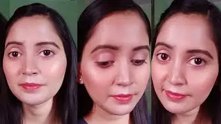 Quick glossy & glowy makeup look under 5 minute No Foundation