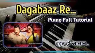 Dagabaaz re ..🔥 Dabang 2 song || Piano full Tutorial Very easy #bollywood #roland #shorts#filmisong