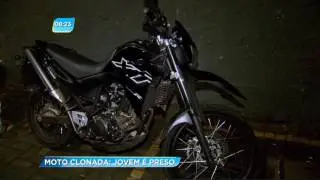 GA - Moto clonada: Jovem é preso - 14-12-2016