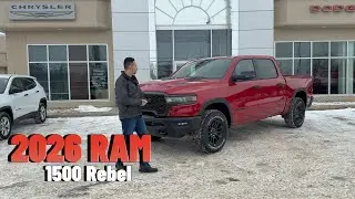 New 2026 RAM 1500 Rebel Walkaround with Adrian | Molten Red & 3L Hurricane Engine | Redwater Dodge