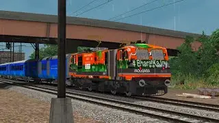 Indian Train Crossing Railroad Journey Sounds//At Bumpy Curved Tracks Beamng Driver 🙀