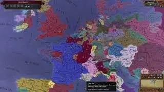 EU4 - France BBB (big blue blob) achievement with 15 years to spare!
