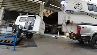 AvengerBox Camper Trailer. Off-Road Coupling. (Going-Up).