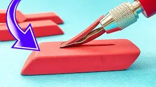 Carving my ART into ERASERS #2