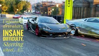FH4 How hard is it to defeat unbeatable drivatars on insane difficult with steering wheel