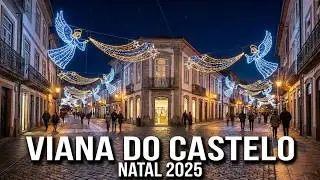 Viana do Castelo. Portugal. Iluminações de Natal 2025