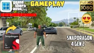 GTA V FULL GAMEPLAY (58gb) WINLATOR bionic ludashi On Snapdragon 4 Gen 2 low end device 😍. 