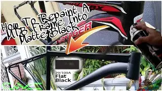 How To Repaint MTB Frame In Matte Black