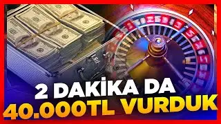 KAYBETMESİ İMKANSIZ TAKTİK İLE 2 DAKİKA DA 40.000 VURDUK !!!😱 #rulet #casino #autorulet #shorts